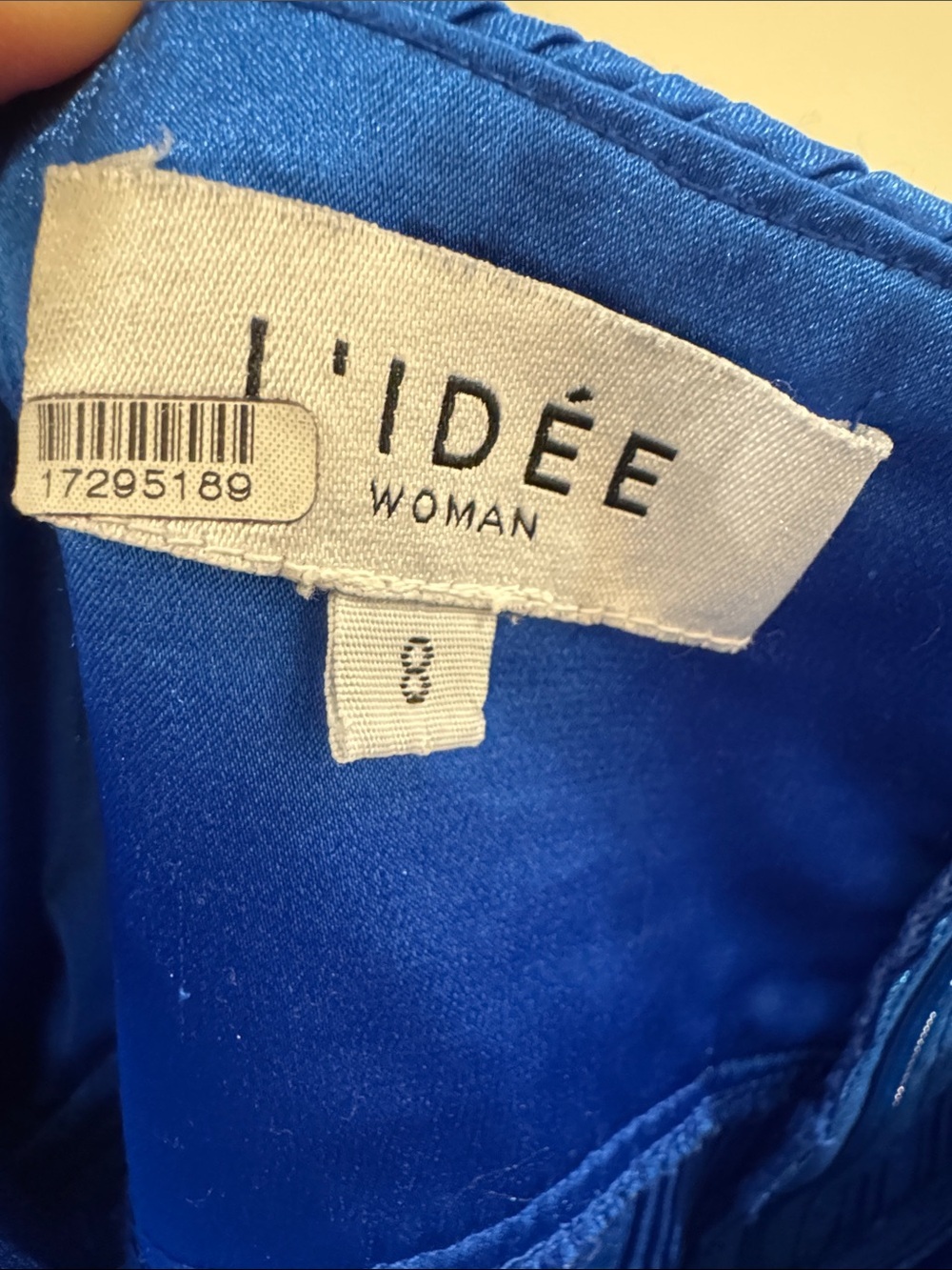 Lidee Vacances Strapless Pleated Top, Retails for $229, Royal Blue, US 4 AU 8 - Picture 6 of 9